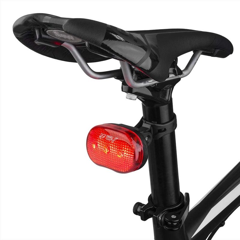 BV Bicycle Lights for Night Riding LED Bike Tail Light, Rear Bike Light Weather Resistant, Visible Up to 1500ft Bicycle Taillight LED Bike Light, Two-Way Mount, Battery-Powered, Pair