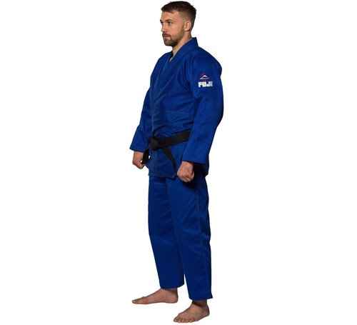 Fuji Single Weave Judo Gi Uniform - Kids & Adults Cotton Training Gi for Judo and Karate, Size 1, Blue