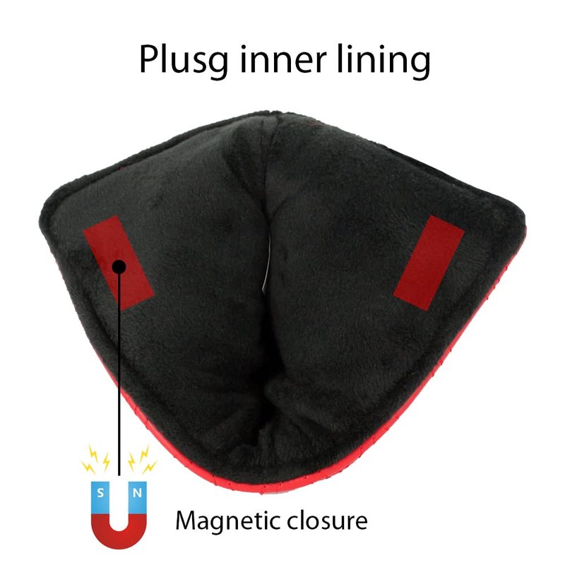 PINMEI Golf headcovers Flower Blade Putter Head Covers with Magnet Magnetic Closure Golf Putters Protection Suitable for Callaway Ping Taylormade Cobra Odyssey Putter (Sakura Black)