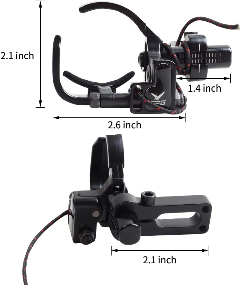 Drop Away Arrow Rest - Adjustable Metal Archery Rest for Compound Bow | Right Hand, Black