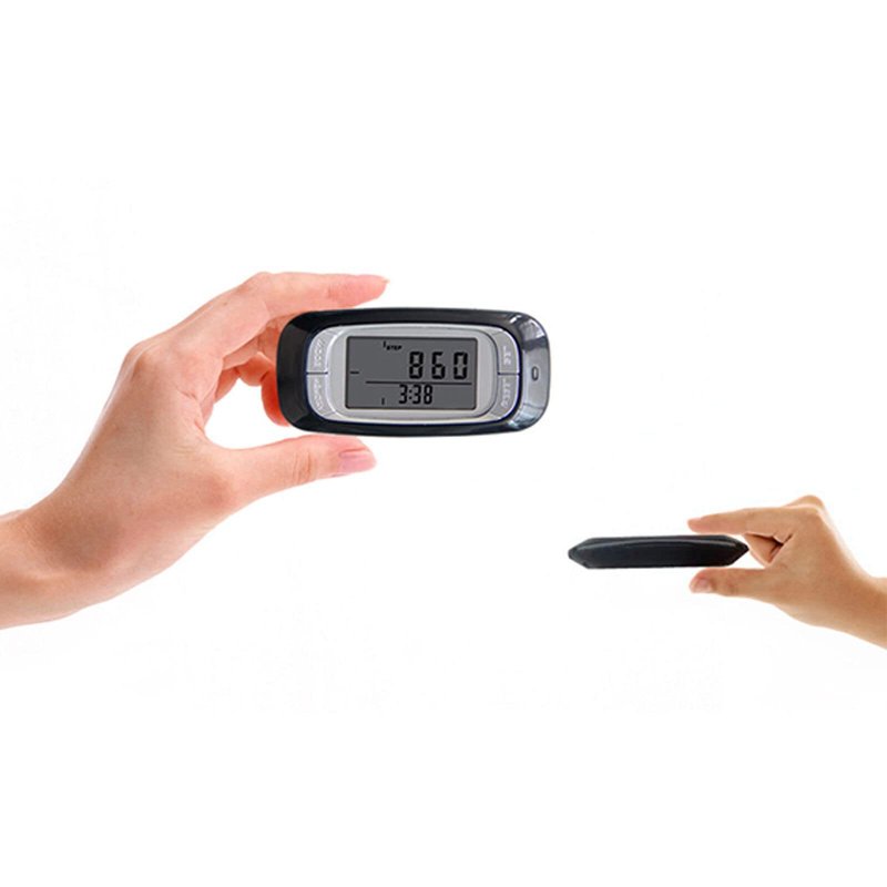 3D Step Counter with Clip and Lanyard, Accurate Digital Pedometer with Large Digital Display 7 Days Memory Calorie Counter Accurately Track Steps for Men Women Adults Seniors