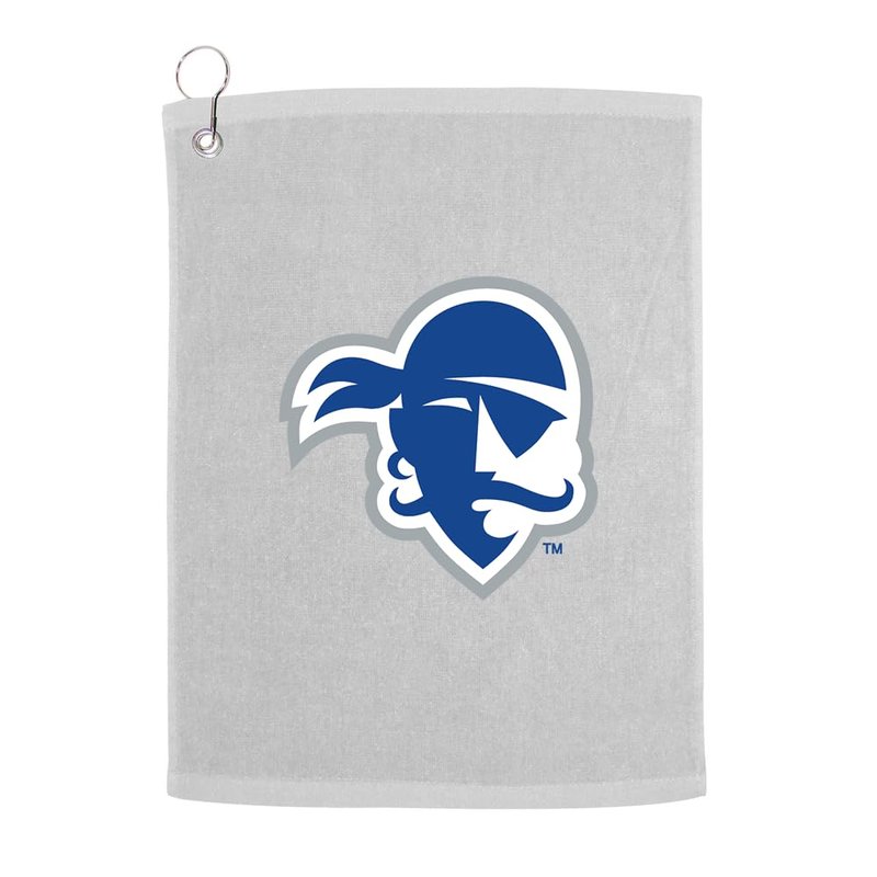 Sport Your Gear Seton Hall Pirates Golf Bag Towel - Officially Licensed - Athletic Logo - Ultra-Absorbent, Grommet Attachment, Keeps Clubs & Hands Dry