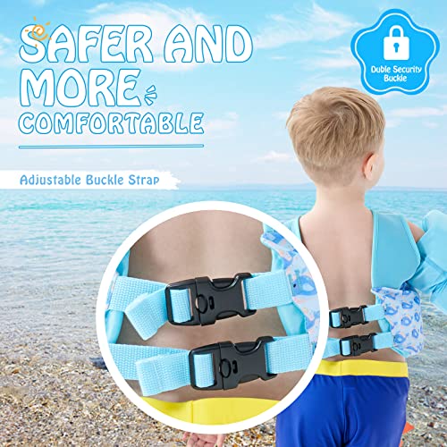 COVACURE Toddler Swim Vest - Swim Float for Girls and Boys 22-66lbs, Toddler Floaties for Child Learn Swiming Training, Infant Safety Swim Aid Jacket for 2-8 Years Old