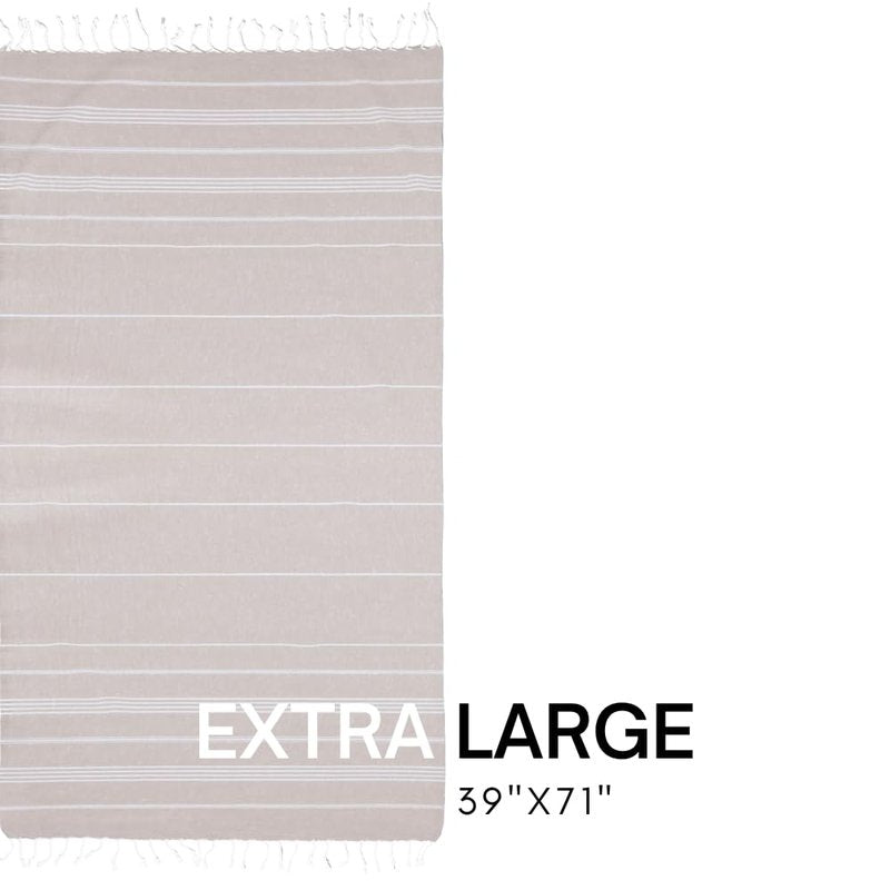 BAY LAUREL Turkish Beach Towel with Travel Bag 39 x 71 Quick Dry Sand Free Lightweight Large Oversized Towels Light