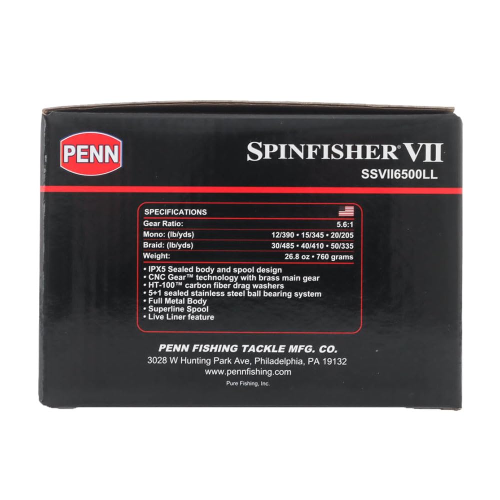 Penn SSVII6500LL Spinfisher VII