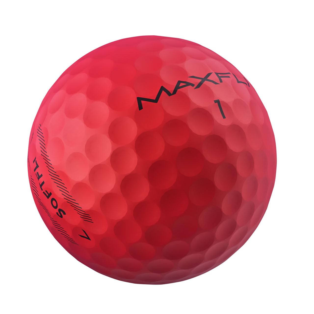 Maxfli SoftFli Golf Balls – 36-Pack Matte Red | Soft Feel Low Compression Golf Balls for Distance & Control | Durable Ionomer Cover | Ideal for Beginners & Recreational Golfers
