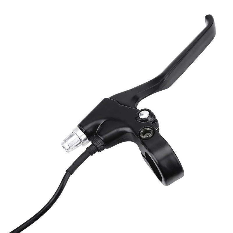Yulatik 1 Pair 2 Wires Bike Brake Levers, 5.6 FT Durable Left & Right E Bike Bicycle Electric Brake Lever Accessories for 22.5mm Handlebar Mountain Bike, Road Bike
