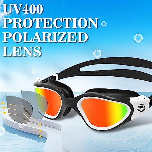 WIN.MAX Polarized Swimming Goggles Swim Pool Goggles Anti Fog Anti UV No Leakage Clear Vision for Men Women Adults Teenagers