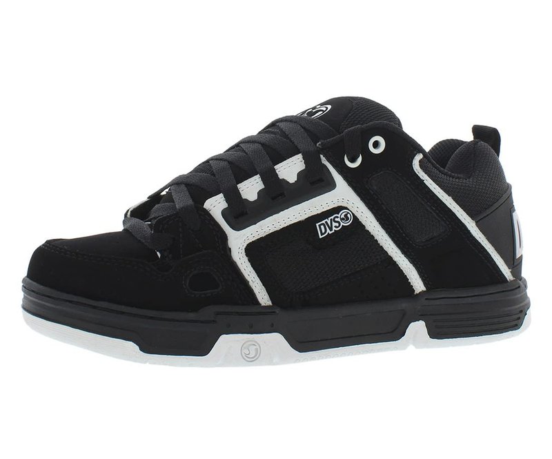 DVS Men's Comanche Shoe, Black/White Nubuck, 10.5 Medium US