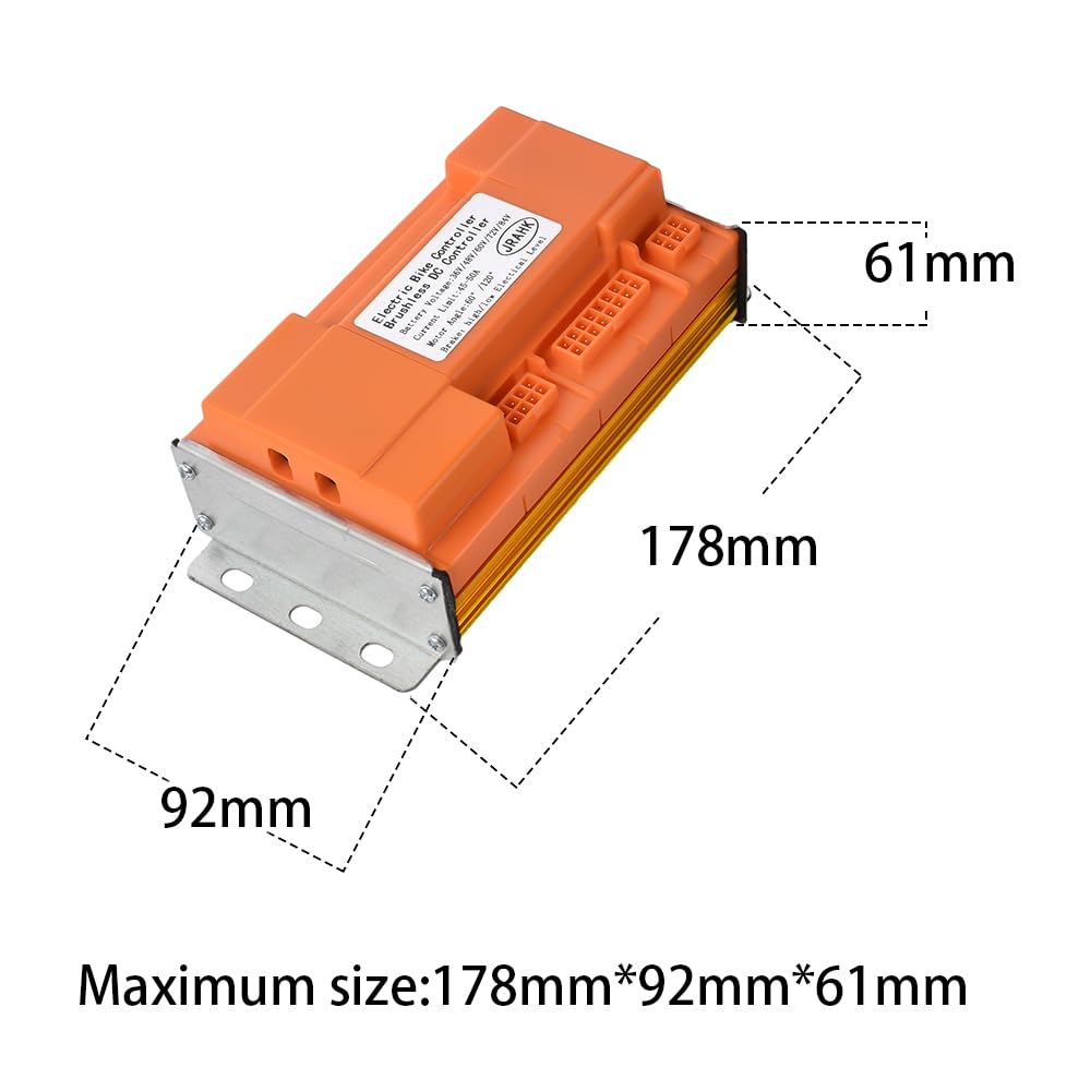 JRAHK Electric Bicycle Brushless DC Controller 36V 84V 48V 2500W Sine Wave Controller 72V 3000W Ebike Scooter Accessories