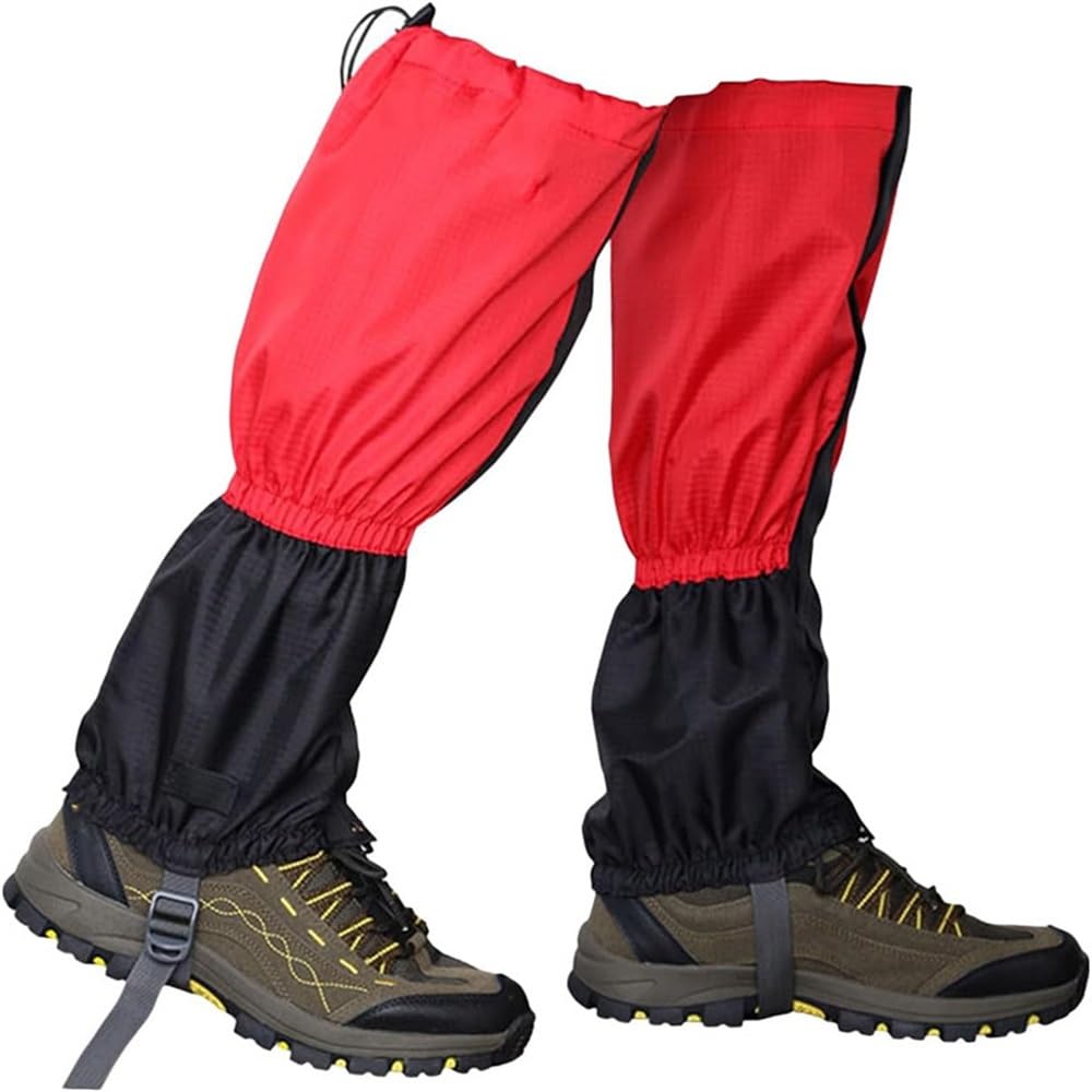 UNIQOCK Gaiters for Hiking – Waterproof and Breathable Leg Gaiters for Women and Men Boots, Adjustable Lightweight Shoes Gaiters for Hunting, Hiking, Mountaineering, Snow Gaiters for Hiking Boots