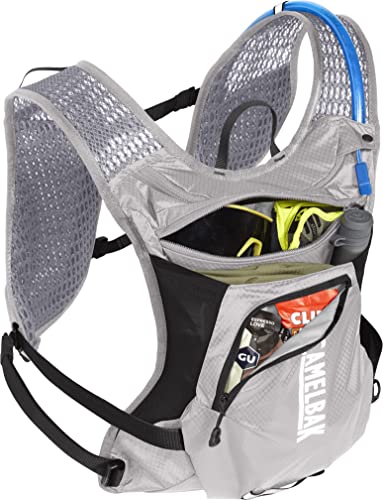 CamelBak Women's Chase Bike Vest 50oz - Hydration Vest - Easy Access Pockets, Silver/Black