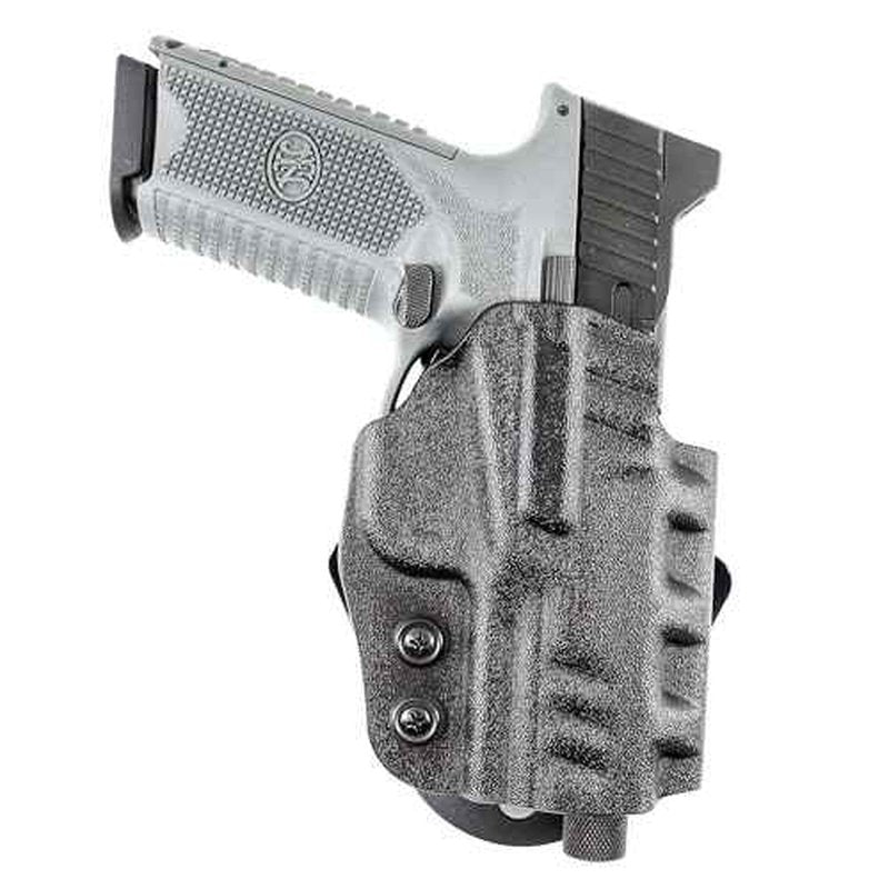 Desantis Cazzuto OWB Holster - Holster OWB, Compact Holster, Lightweight Paddle Holster, Compatible with FN 509, FN 509 Tactical, FN 509C (with or Without Reflex Sights) - Right Hand Draw, Black