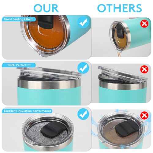 Rubber Seal Replacement Gasket for Yeti Lid, Leak-proof O Ring Replacement Compatible with YETI 30/32 oz Tumbler, 14 oz Mug and 35/42 oz Straw Mug, 4 Packs