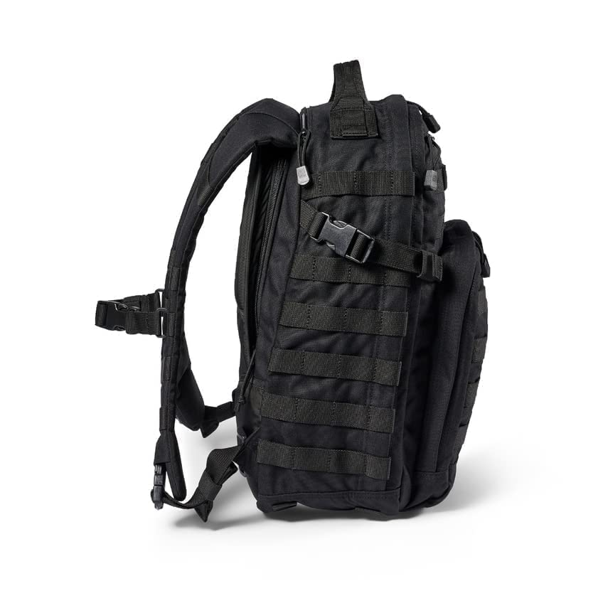 5.11 Tactical Backpack – Rush 12 2.0 – Military Molle Pack, CCW and Laptop Compartment, 24 Liter, Small, Style 56561, Black