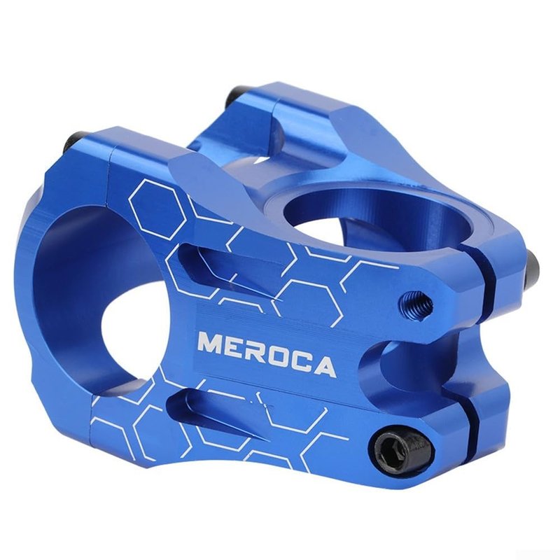 CNC Bicycle Handlebar Stem 35mm Short Mountain Bike Stem 31.8mm Aluminum Alloy for DH AM for Enduro Lightweight Hollow Design Easy Install(colorful)