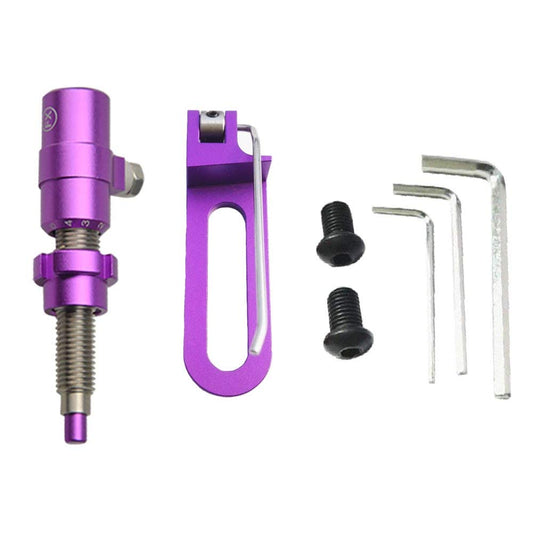 ZSHJGJR Archery Magnetic Arrow Rest and Cushion Plunger Set Pressure Button Metal Arrow Rest Left Right Hand for Recurve Bow (Left Hand, Purple)