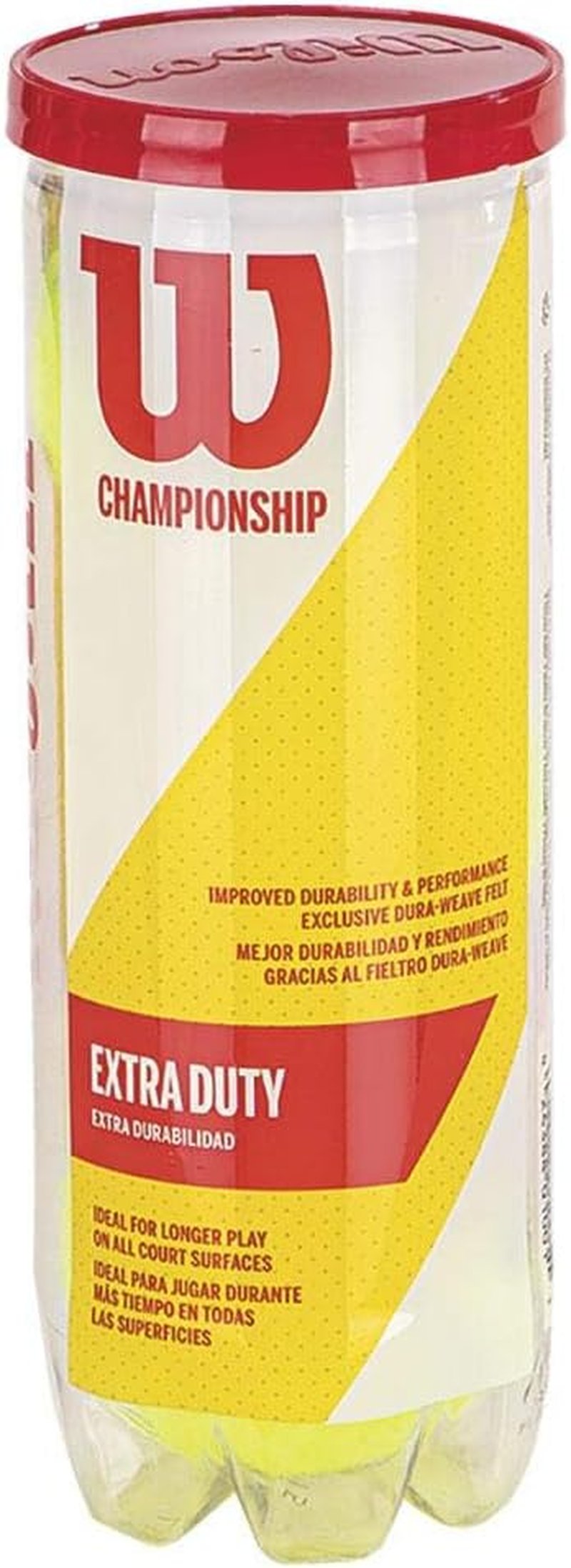 Wilson Tennis Ball Case - Championship Extra Duty Storage | Durable Design