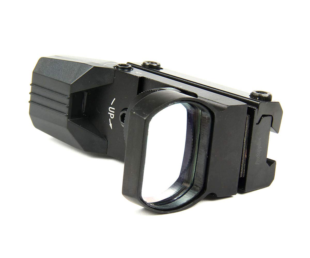 TACFUN Red and Green Reflex Sight with 4 Reticles, 3/8" Dovetail Mount for Airgun Airsoft and .22 RF