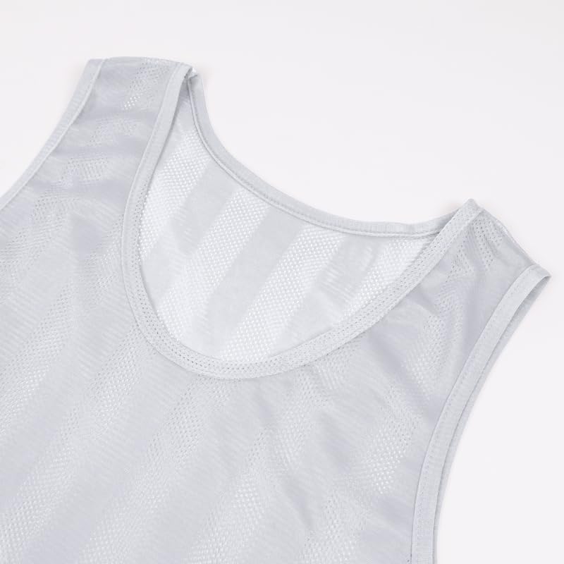 Soccer Jersey Pinnies - 12 Pack Basketball Scrimmage Vests for Kids & Adults | Team Practice Gear
