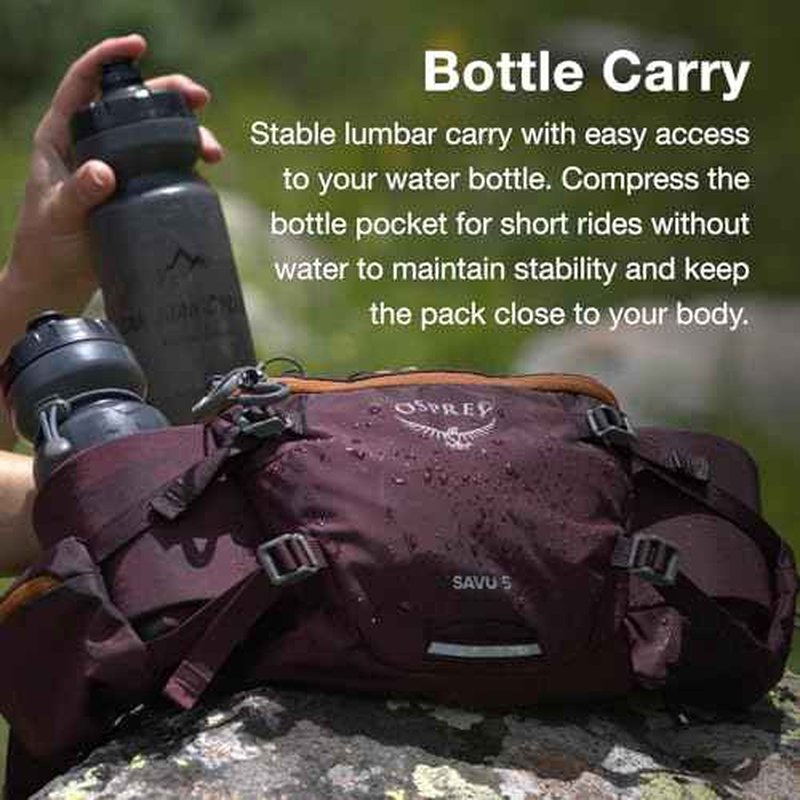 Osprey Savu 5L Biking Waist Pack for Men and Women, Aprium Purple