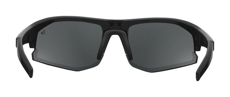 bollé BS004003 Bolt 2.0 S Rectangular Sunglasses, Black Shiny - TNS