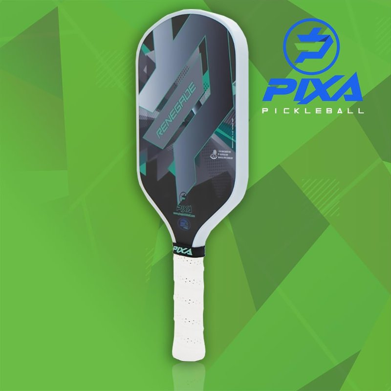 PIXA Renegade T-700 Carbon Face Pickleball Paddle; 16mm; Intermediate/Advanced; Friction Surface, Max Power, Control, and Spin; Great Gift!