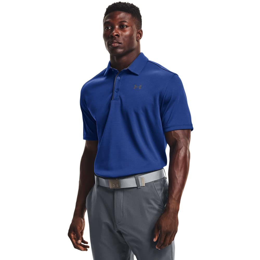 Under Armour Men's Tech Golf Polo, Tech Blue (432)/Pitch Gray, XX-Large