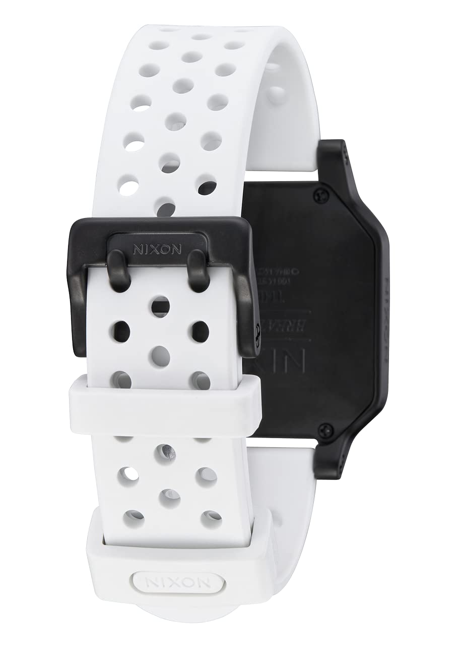 NIXON Heat A1320 - Digital Watch for Men and Women - 100M Water Resistant Exercise Workout and Running Watch - Mens Ultra Thin Lightweight Sport Watches - Custom 38 mm LCD Display, 20mm PU Band