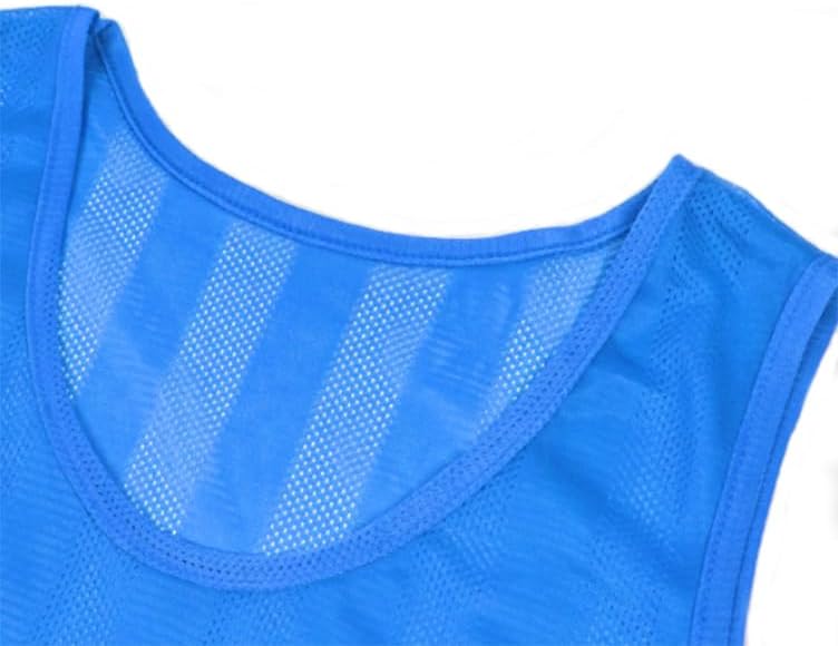 Soccer Jersey Basketball Pinnies - 12 Pack Scrimmage Vests for Kids & Adults | Team Practice Gear