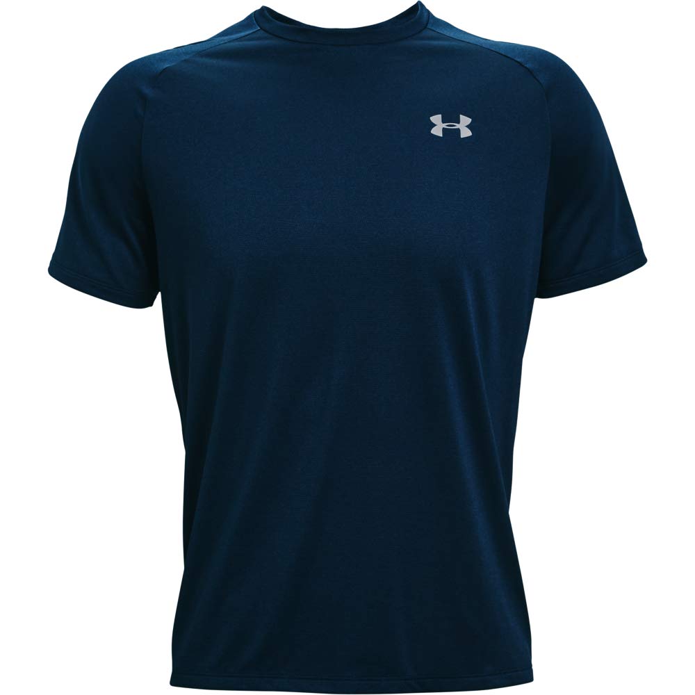 Under Armour mens Tech 2.0 Novelty Short-Sleeve T-Shirt , Academy Blue (408)/Mod Gray , X-Large