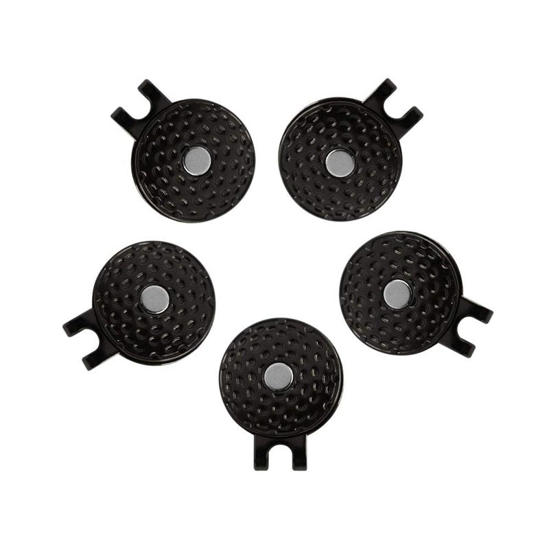 PINMEI Black Nickel Golf Hat Clips Without Ball Marker(only 5pcs Cap Clips)