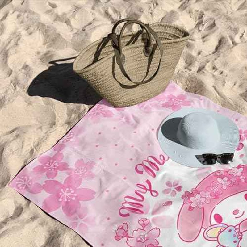 Northwest Sanrio Beach Towel, Kuromi & My Melody, 2-Pack Oversized Pool Towels Set, Fast-Drying and Sand-Resistant, 30x60 Inches