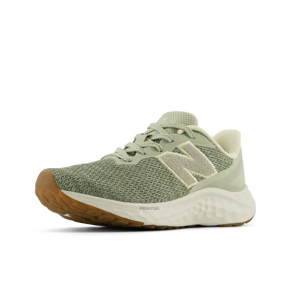 New Balance Women's Fresh Foam Arishi V4 Running Shoe, Olivine/Dark Olivine/Turtledove, 7.5 W