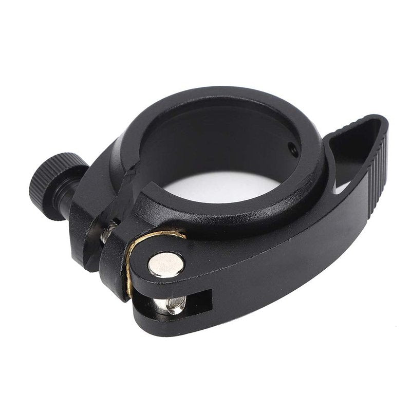 Natudeco 3PCS 40mm Bike Seatpost Clamp Aluminum Alloy Black Lightweight Steel Metal Cycling Seat Bike Universal Quick Release Seatpost for Bicycle Accessory
