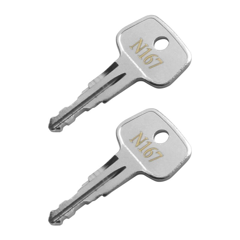 N167 Errebi Key Replacement, Car Rack Replacement Key for Thule Ski,Cargo Box,Roof,Carrier Racks and Crossbars - Codes N167 [2 pcs]