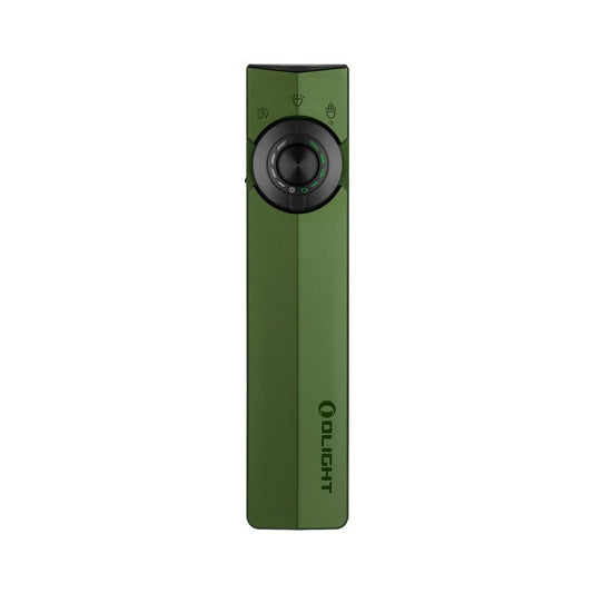 OLIGHT ArkPro EDC Flat Flashlight Rechargeable with Green Beam, UV and White LED,1500 Lumens USB-C Pocket Camping Flashlight, Spotlight Floodlight for Outdoor Emergency Working (OD Green CW)
