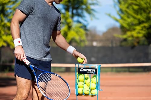 GAMMA Sports Pressureless Tennis-Balls Bucket, Bulk Tennis Balls, Premium Tennis Accessories, Pack of 48