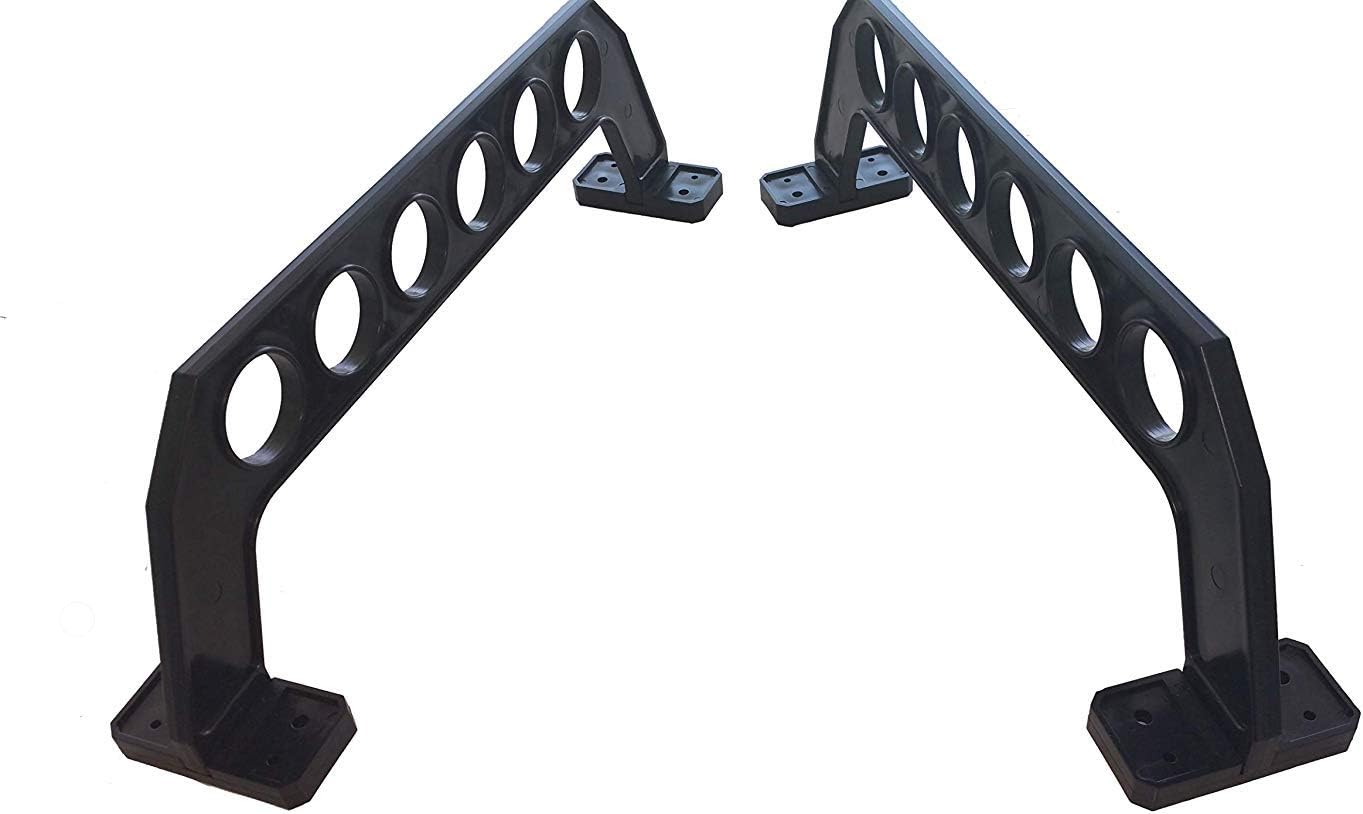 Cobra Garage Door Storage Rack | 21" Black ABS Plastic Fishing Rod Holder - Ultimate Organizer for Fishing Gear