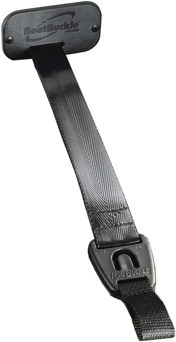 BoatBuckle F14200A 24-Inch Self-Retracting Fishing Rod Holder for Boat, Retractable Tie Down Rod Straps for Boat Deck Mount/Gunwale