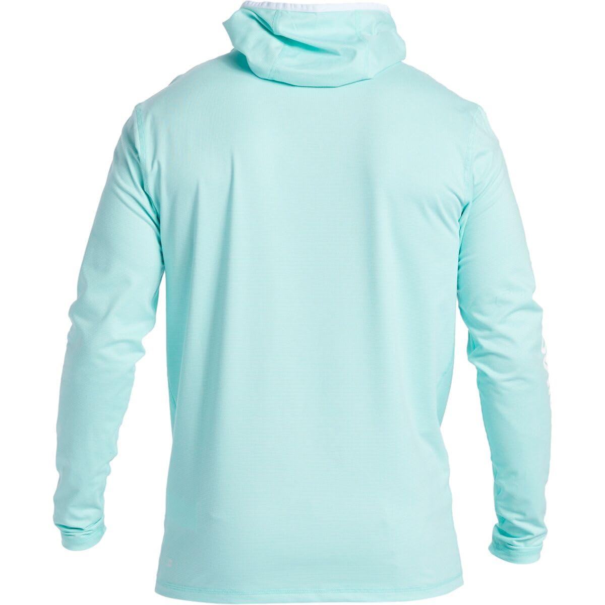 Quiksilver Men's Standard Heritage Hood Long Sleeve Rashguard UPF 50 Sun Protection Surf Shirt, Sky Blue Heather, 3X-Large