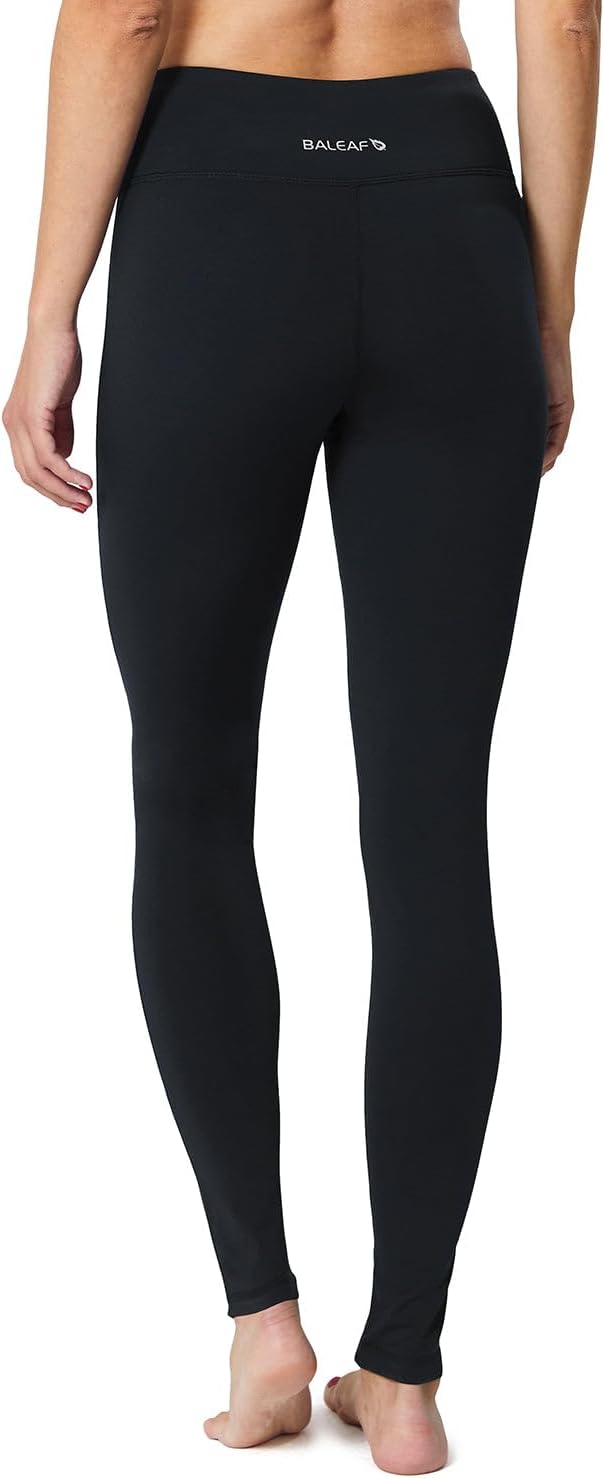 Baleaf Women's Fleece-Lined Thermal Leggings - Warm, Thick Cold Weather Tights with Pockets