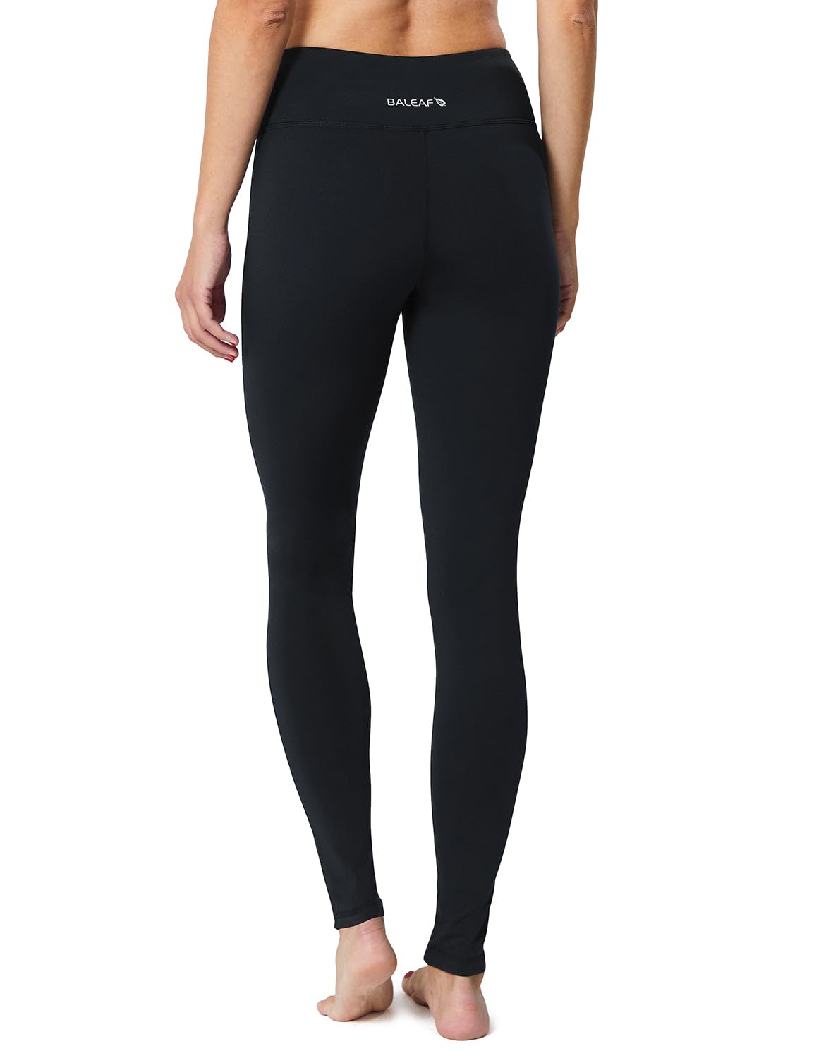baleaf Women's Fleece Lined Leggings, 2-Pack, Inner PoketsBlack/Blue XL
