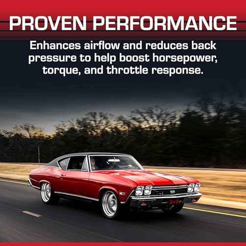 Flowmaster 40 Series Original Chambered Muffler ? 3.00" Offset In / 3.00" Center Out ? Aggressive Sound ? 16-Gauge Aluminized Steel ? For Muscle Cars, Street Rods, Trucks, SUVs & Strip Builds (43041)