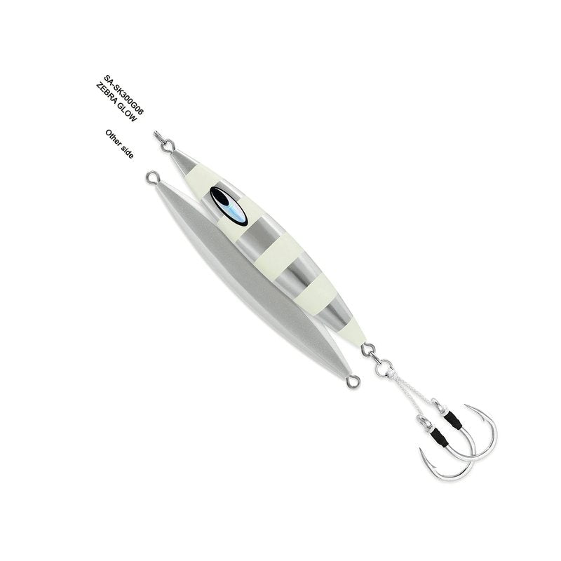 Daiwa Jig Saltwater SA-SK170G02 Saltiga SLK Metaljig, 6oz, 7/0 Assist Hooks, Blue