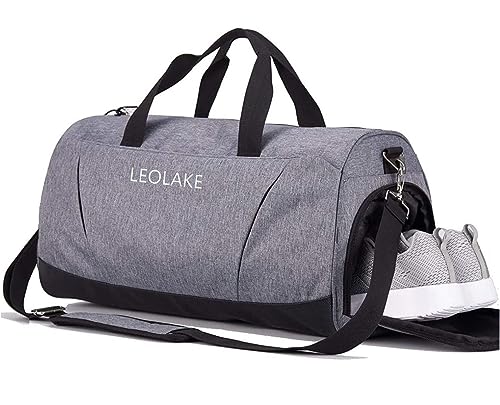 Sports Gym Bag with Wet Pocket & Shoes Compartment for Women & Men