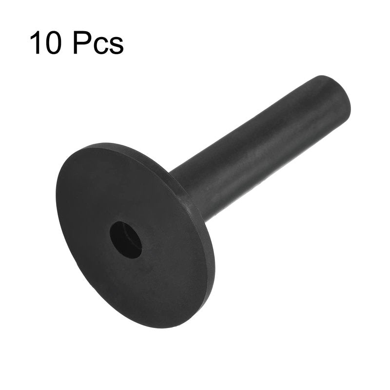 PATIKIL 3.4 Inch Rubber Golf Tee, 10 Pack Tall Training Driving Range Tee Stable Ball Holder for Outdoor Indoor Hitting Mat, Black