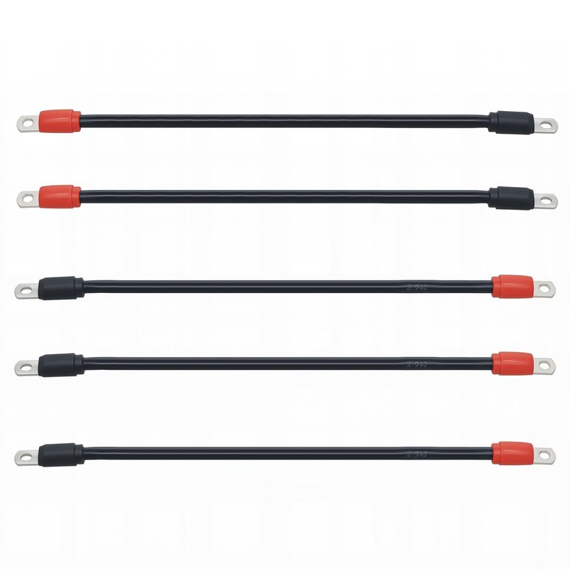 HOGUCAL Golf Cart Club Car 48 Volt Battery Cable Set Wiring for DS 1995-Up 4 Gauge (Set of 5)
