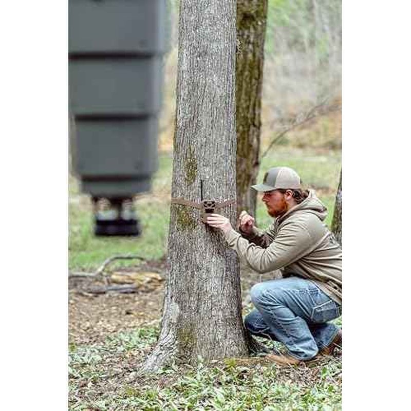 Moultrie All-in-One Hanging Deer Feeder - 30lb Capacity - Collapsible Bucket - Digital Timer with 4 Daily Feeds - Moultrie Connect Bluetooth