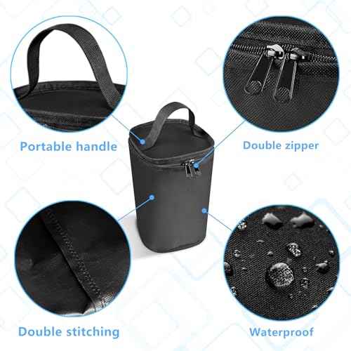 Mini ?Fuel ?Cylinder Storage Bag, Butane Fuel Canister Cover,Gas Tank Protective bag, Easy to Carry, 600D Oxford Fabric Waterproof,Mini Tank Accessories, for Outdoor Camping, Cooking, Travel, Picnic